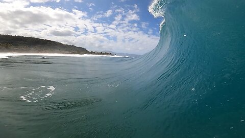 I DID A BARREL WHILE DOING THE SURFING