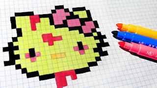 how to Draw zombie kitty - Hello Pixel Art by Garbi KW