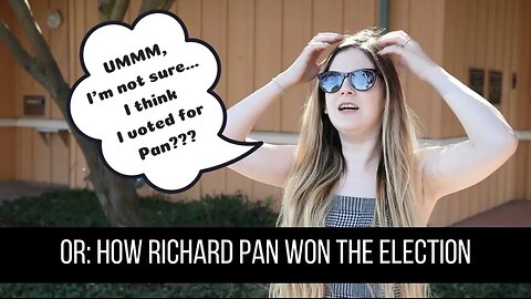 I Think I Voted For Pan OR: How Richard Pan Won The Election