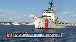 U.S. Coast Guard St. Petersburg crew returns from 69 day mission in Puerto Rico