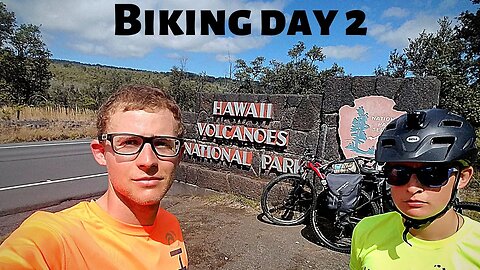 Hawaii bike-packing day 2 - 30 miles (bike to Volcano National Park) -big island