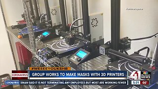 Group works to make masks with 3D printers