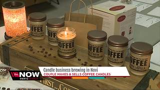Candle business brewing in Novi; Couple makes & sells coffee candles