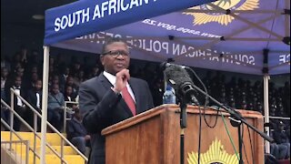 UPDATE 3 - Criminals in SAfrica would be made to drink their own pee, says Police Minister (Aic)