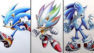 Drawing Sonic Characters - Compilation 6
