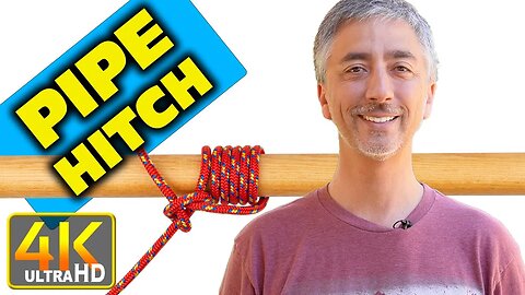 How to Tie Pipe Hitch Knot (4k UHD)