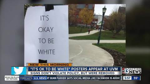 'It's Okay To Be White' signs on college campus