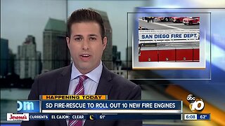 SDFRD unveiling new fire engines