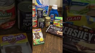 Donations for the food pantry