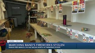 TPS band program looking for replacements after thieves steal fireworks
