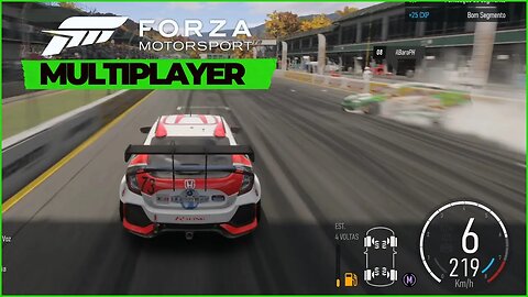 Forza Motosport Multiplayer Primeiro Teste Com Volante Logitech G25