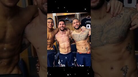 Lionel Messi, Neymar, Kylian Mbappe’s Shirtless Locker-Room Picture After PSG Beat Man
