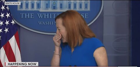 Jen Psaki Sneezes Mid-Press Briefing In Worst Possible Way During Pandemic