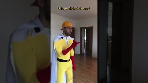 Finger Flick Challenge #anime #deku #gojo #saitama #fyp #viral #comedy