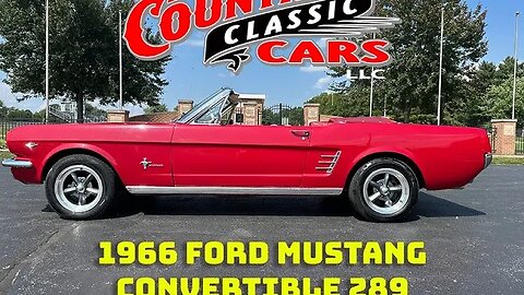 1966 Ford Mustang Convertible 289 Automatic