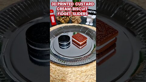 3D Printed CUSTARD CREAM Fidget Slider #shorts #3dprinted #shortswithcamilla