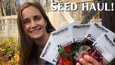 HUGE Seed Haul! First Seed Haul for the 2024 Garden (MIgardener seeds)