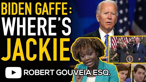 Biden SHOCKS Media with "Where's Jackie" GAFFE as KJP Tries to Explain