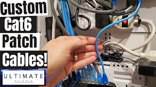 HOW TO MAKE THE RJ45 CAT6 NETWORK PATCH CABLES- MAKE A NETWORK CABLE!