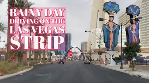 Rainy Day Driving on the Las Vegas Strip