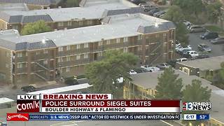 Police at Siegel Suites on Boulder Highway on Nov. 9