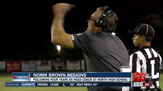 Norm Brown resign as head football coach at North High School