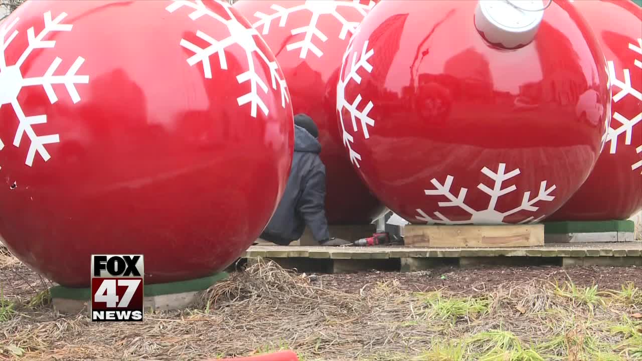 Red ornaments back on display