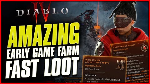 Diablo 4 - Amazing Early Game Loot Cave Farm!!