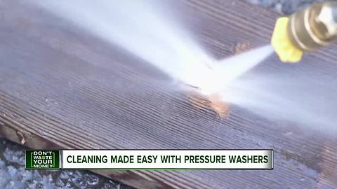 Fall cleanup made easy with a pressure washer