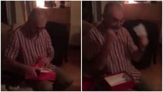 Bestefar blir helt overveldet når han får billett til en konsert med Taylor Swift