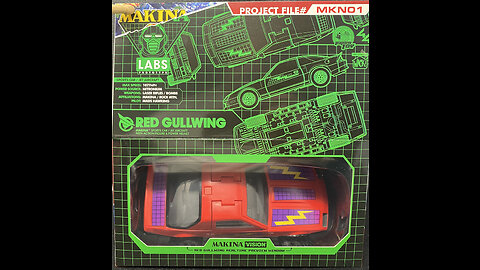 Ramen Toys - Makina - Red Gullwing Unboxing