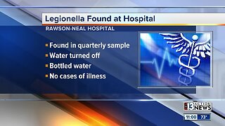 Legionella found at hospital