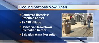 Cooling stations open in Las Vegas