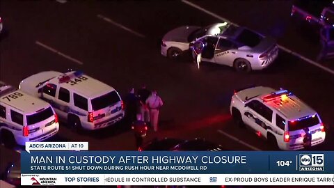 Driver in custody after incident on SR 51 near McDowell Road