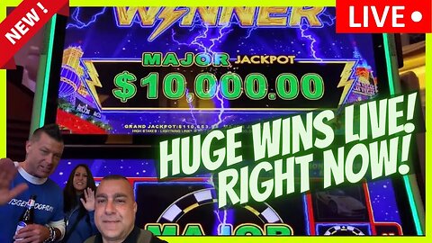 🔴LIVE! Huge Vegas Slot Wins Right Now! Playing Max Bet On The Links!