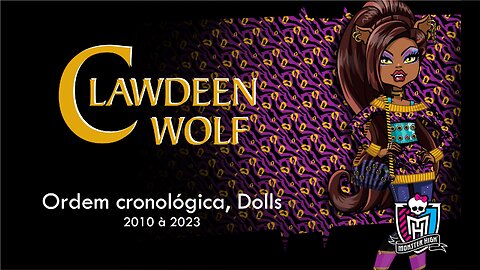 Monster High / Clawdeen Wolf / Chronological order, dolls from 2010 to 2023