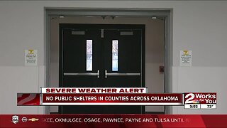 No public shelters in counties across Oklahoma
