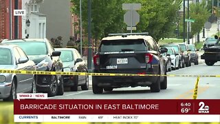 Active Police barricade in East Baltimore