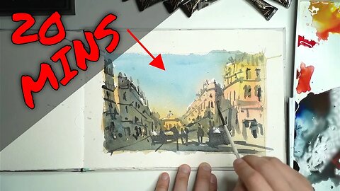 Simple Street Scene: Paint This in 20 Mins!