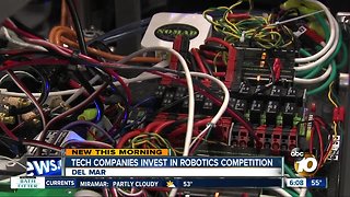 Tech companies invest in robotics competition