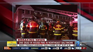 One dead after Northeast Baltimore house fire