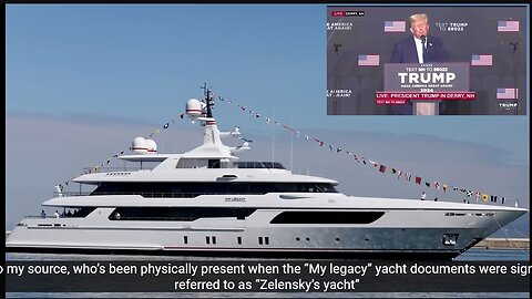 Check out Zelensky's newest $50Mil Yacht! (allegedly)