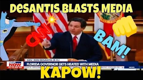 "You Can Whiz on My Leg but Don't Tell Me it's Raining" - Ron DeSantis' Media KAPOW! (Batman Parody)