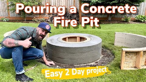 Making a Concrete Fire Pit the Right Way || Ultimate Fire Pit Build