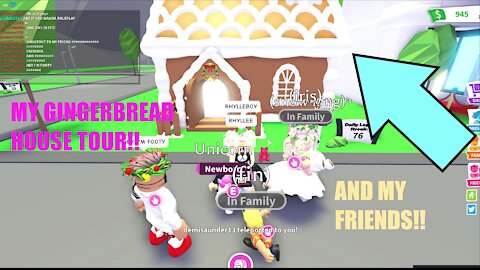 Gingerbread House Tour! Roblox Adopt Me