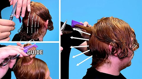 How To Cut Men's Hair, Scissor Cut, Men's Haircut