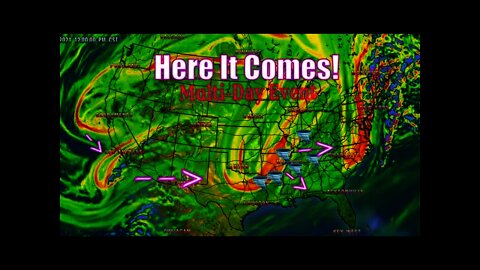 Monster Storm Growing! Multi Day Severe Weather Event Coming! - The WeatherMan Plus