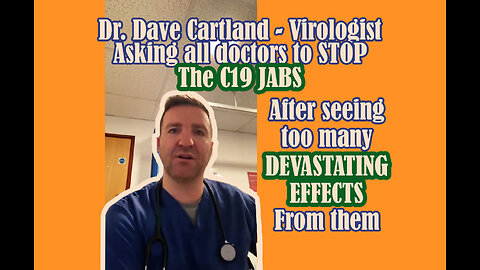 VIROLOGIST ASKING ALL DOCTORS TO STOP THE C19 JABS