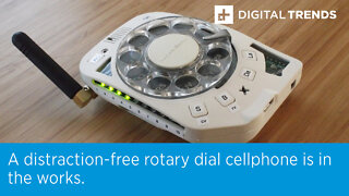 A distraction-free rotary dial cellphone is in the works.