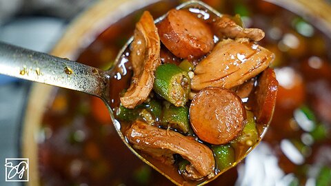 Creole Chicken and Sausage Gumbo | #SoulFoodSunday